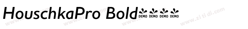 HouschkaPro Bold字体转换